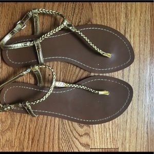 Gold ralph lauren sandals